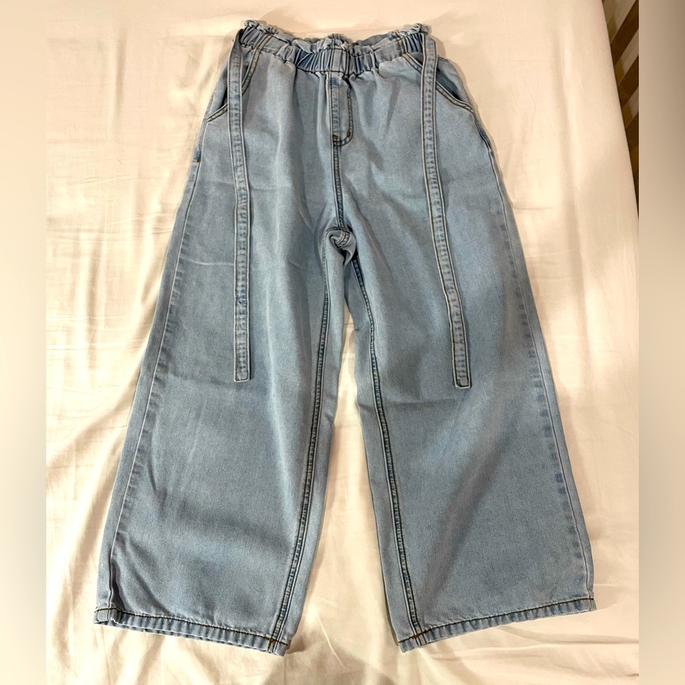 Light Blue Jeans with ribbons